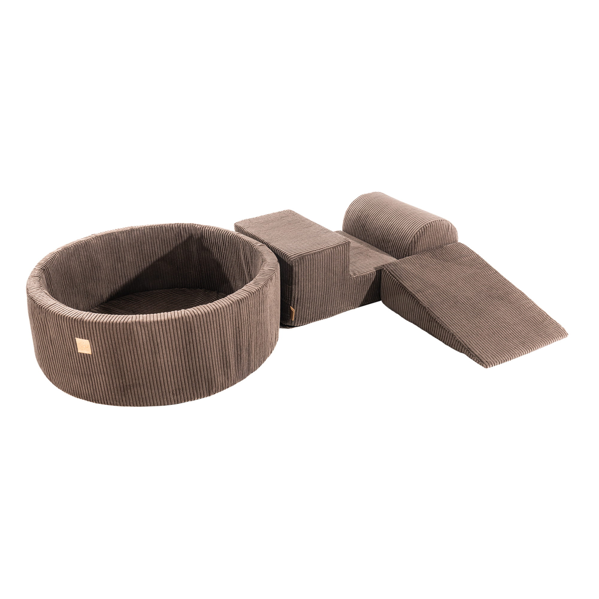 Μπάλες Aesthetic Foam Playground σε καφέ χρώμα, 4 στοιχεία για να διαλέξετε