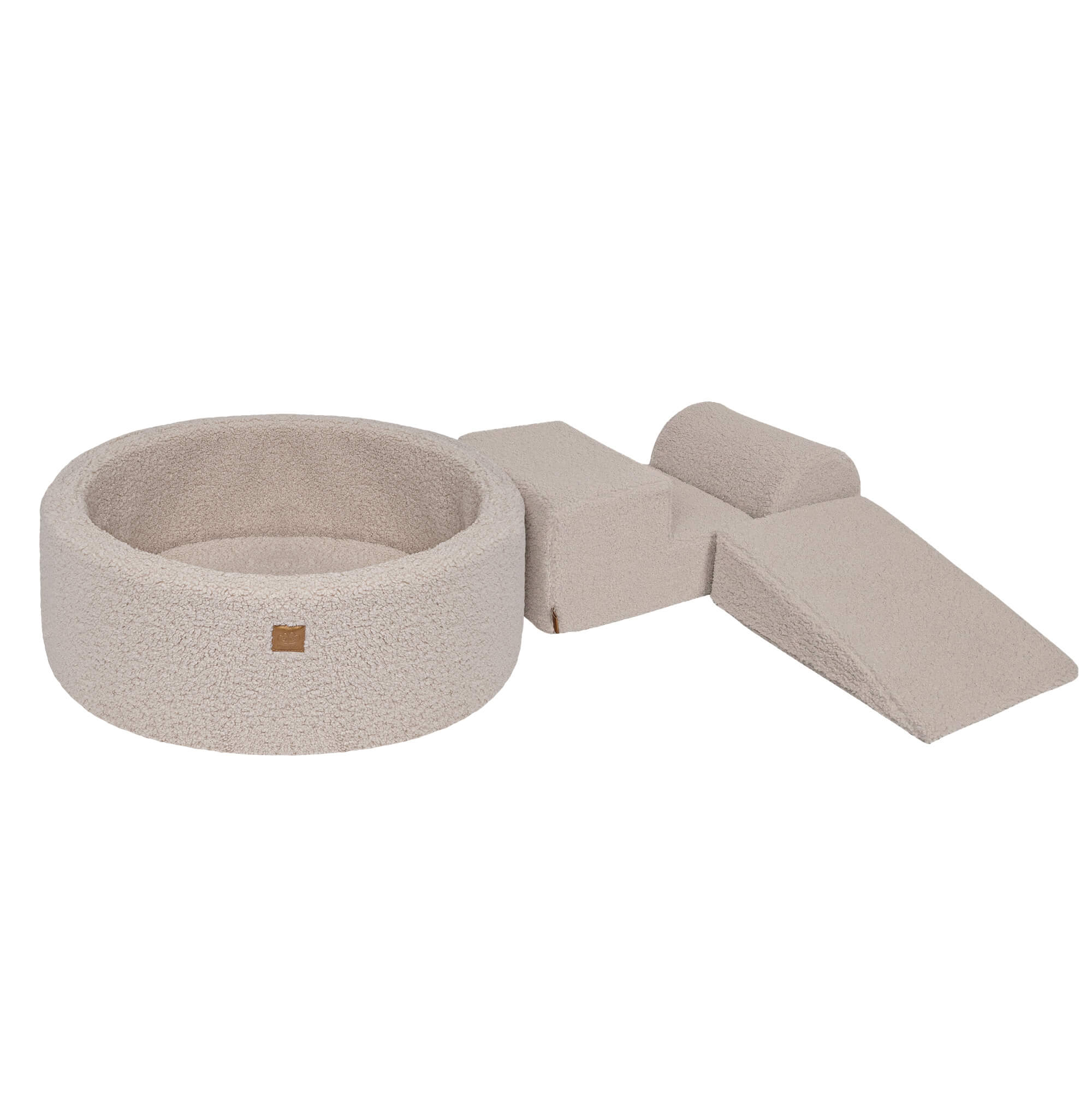 Meowbaby Bearly Foam Playground Light Gray 4 Elements Without Balls