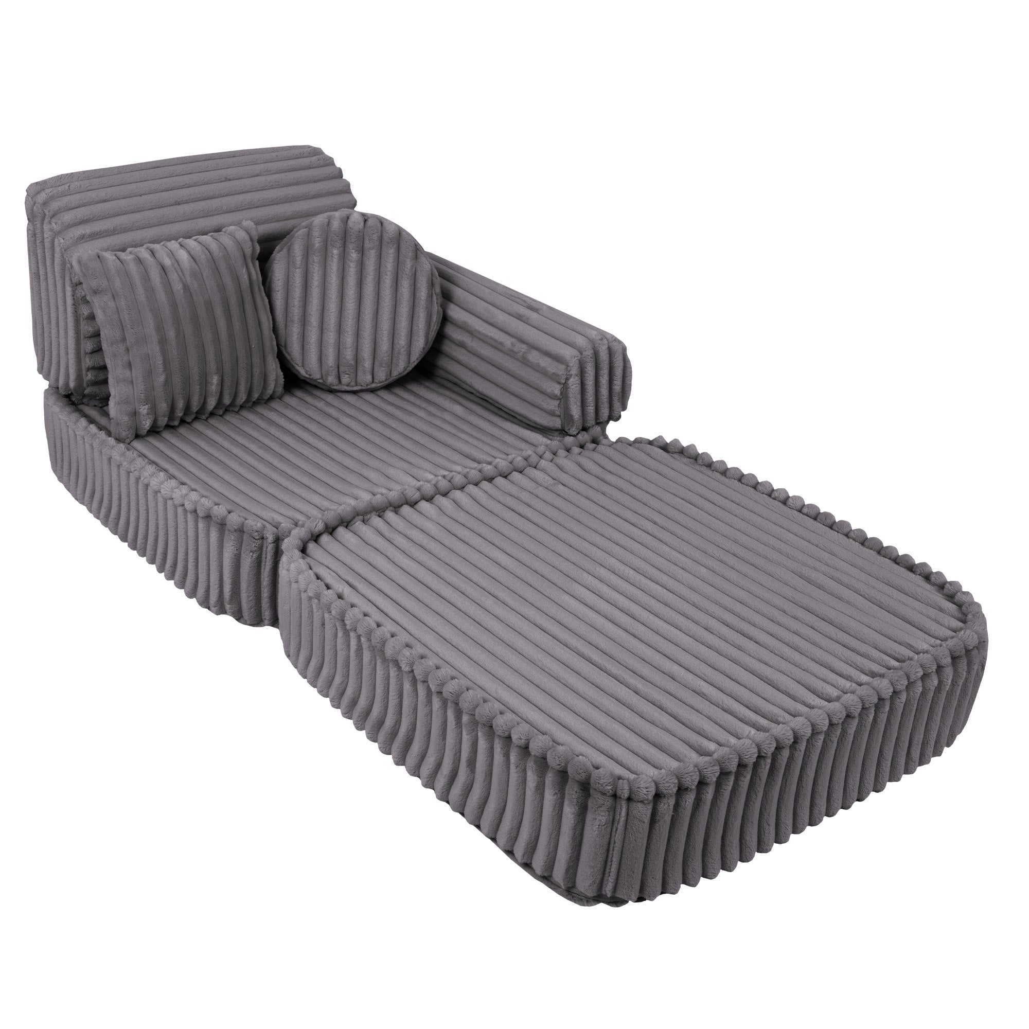 Meowbaby Churros Pocket Sofa Plus Jurassic Grey