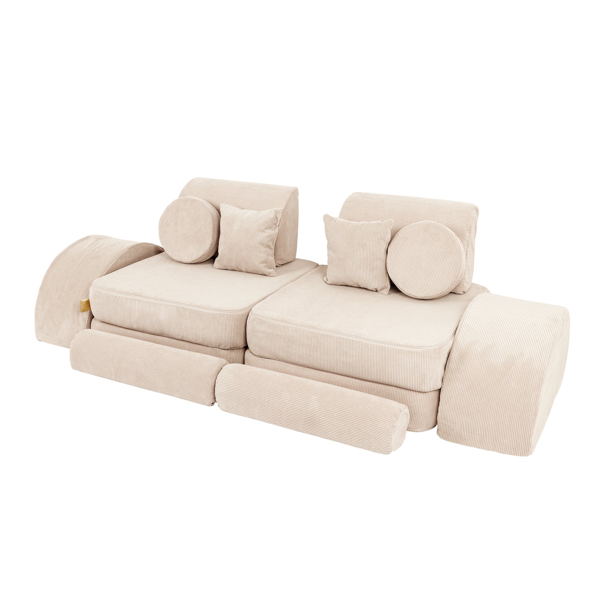 MeowBaby Slimcord Play Sofa Max – Παιδικός καναπές-κρεβάτι με δυνατότητα προετοιμασίας φαγητού | 12 τεμάχια