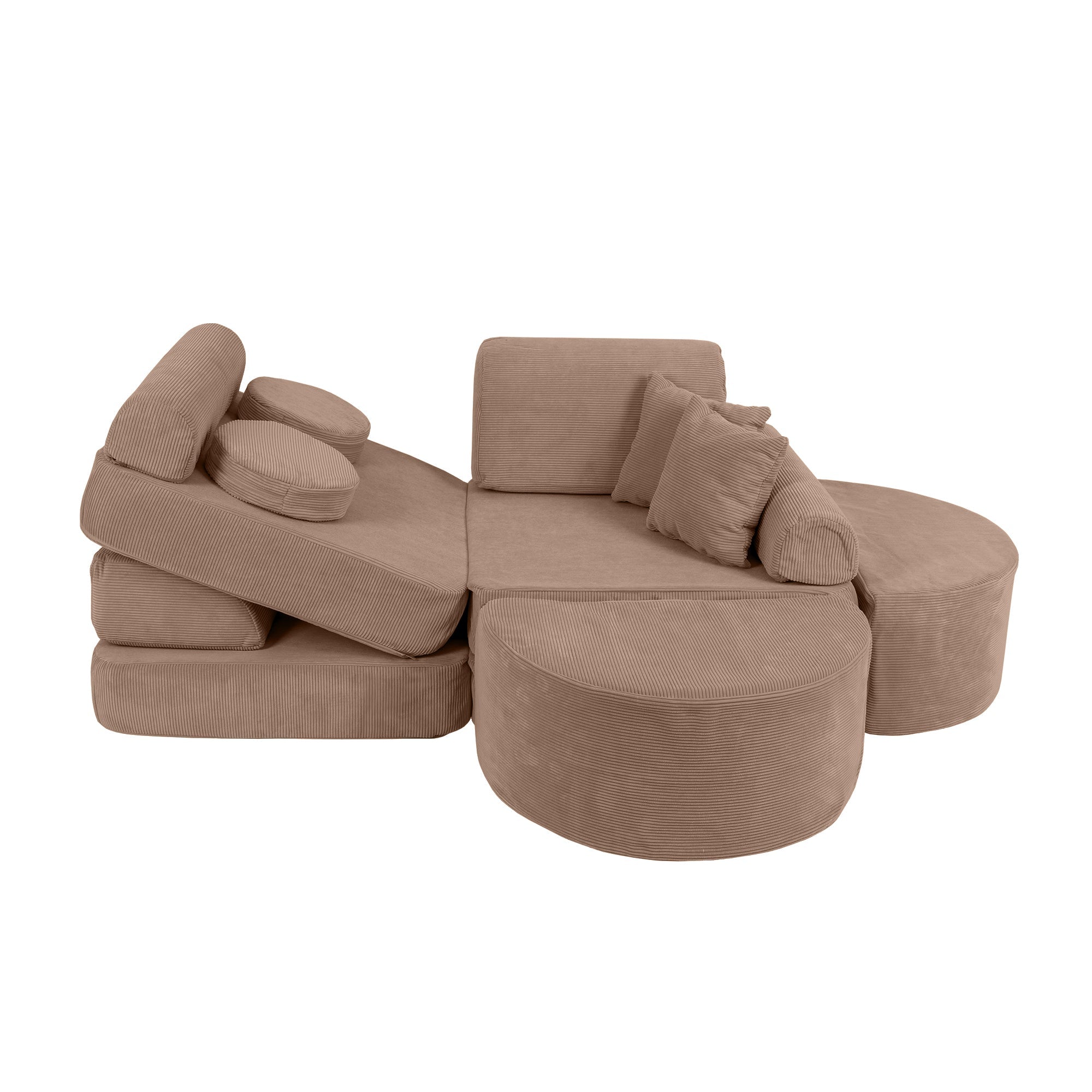 MeowBaby Slimcord Play Sofa Max – Παιδικός καναπές-κρεβάτι με δυνατότητα προετοιμασίας φαγητού | 12 τεμάχια
