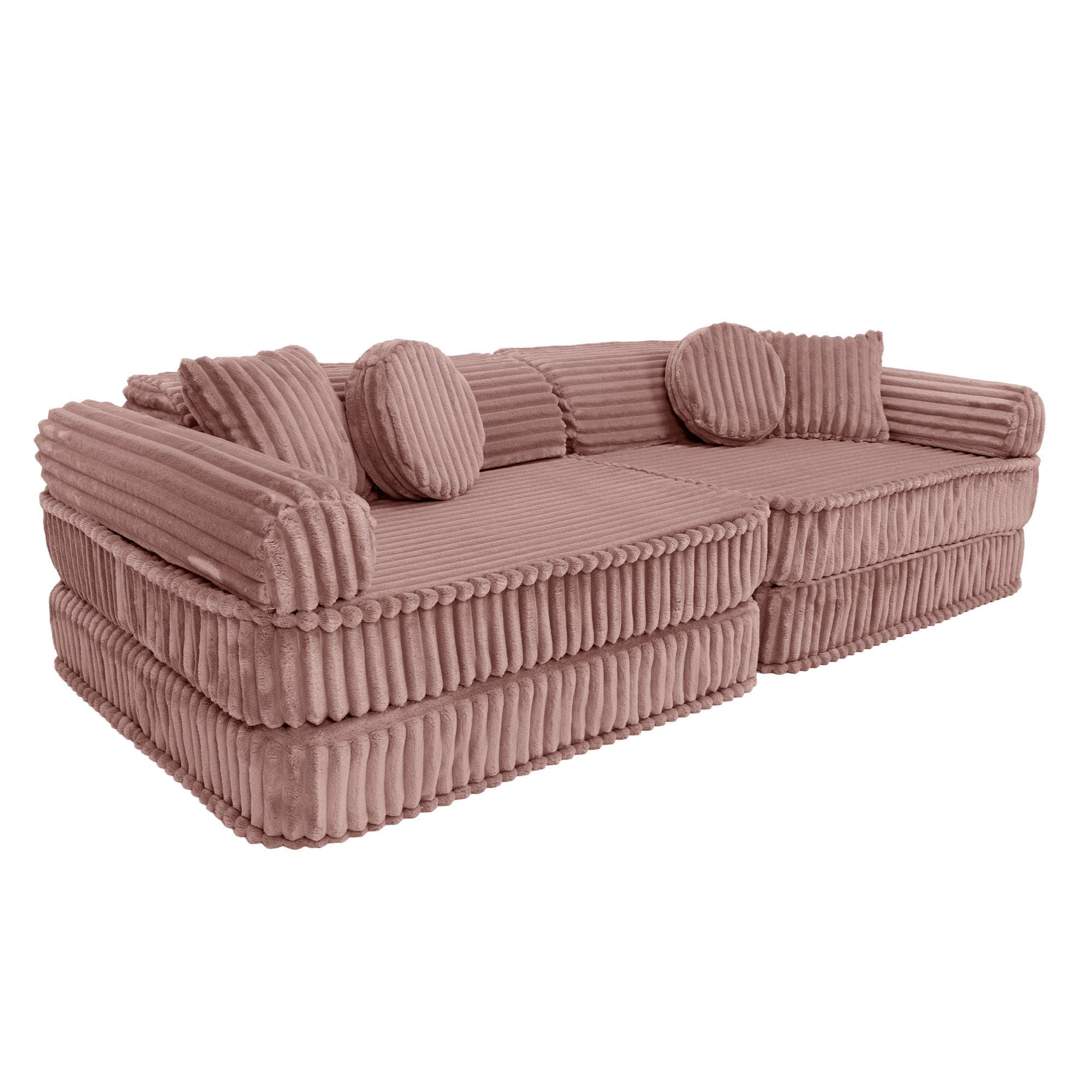 Meowbaby Kids Play Sofa - Modular Play Couch | 10 Pieces | Churros