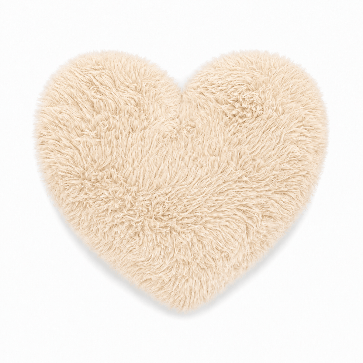 Meowbaby Furry Heart Decorative Pillow for Children – Soft and Stylish | Mammoth