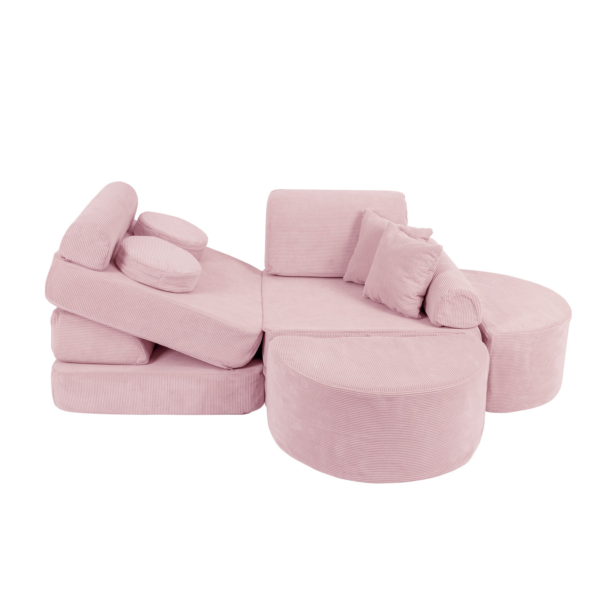 MeowBaby Slimcord Play Sofa Max – Παιδικός καναπές-κρεβάτι με δυνατότητα προετοιμασίας φαγητού | 12 τεμάχια