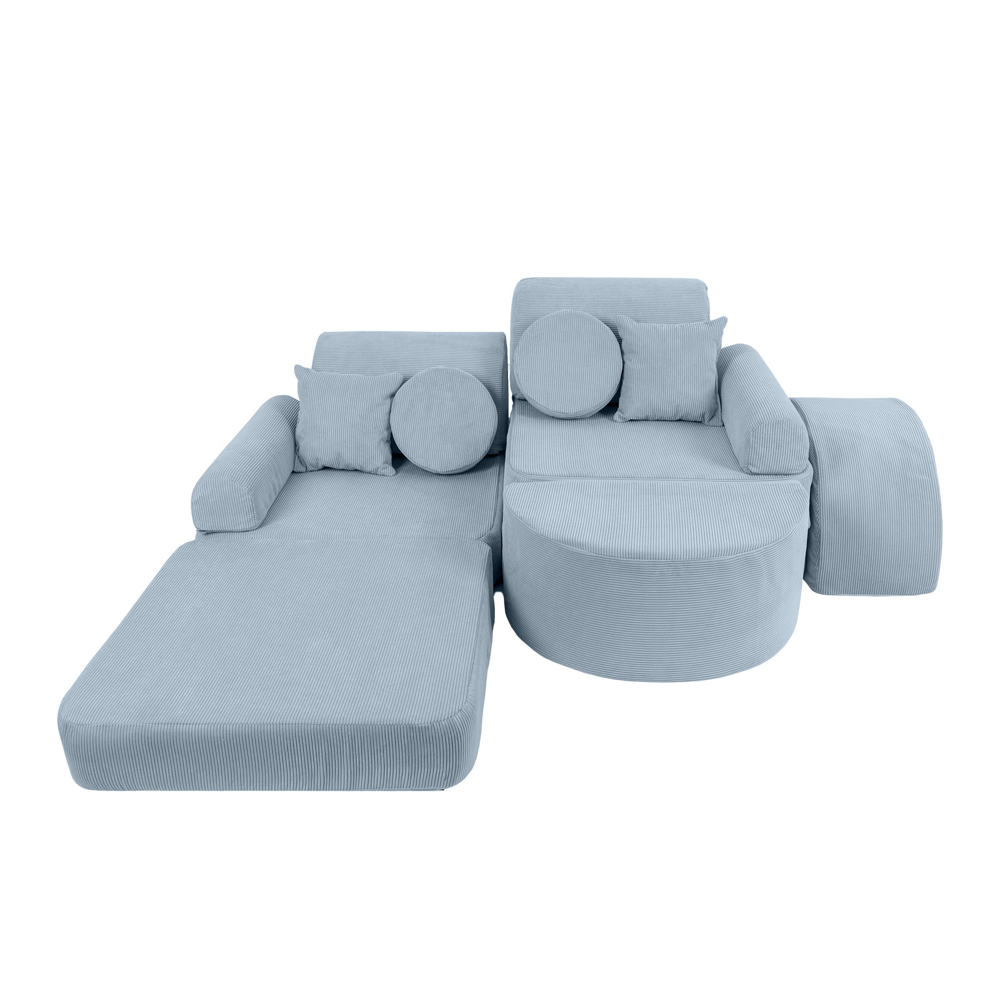 MeowBaby Slimcord Play Sofa Max – Παιδικός καναπές-κρεβάτι με δυνατότητα προετοιμασίας φαγητού | 12 τεμάχια