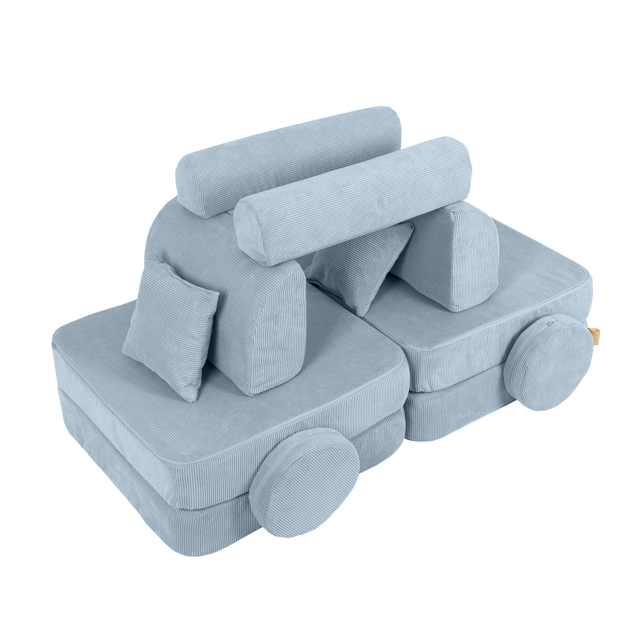 MeowBaby Slimcord Play Sofa Plus – Παιδικός καναπές-κρεβάτι με δυνατότητα προετοιμασίας φαγητού | 10 τεμάχια