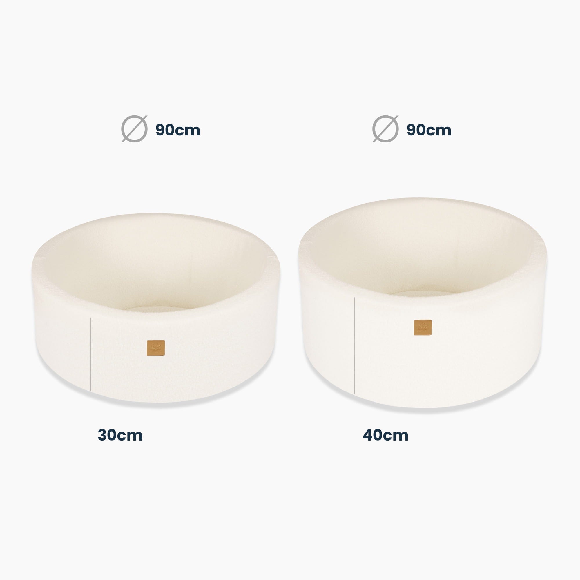 Μπάλες Boucle Ball Pit White για να διαλέξετε