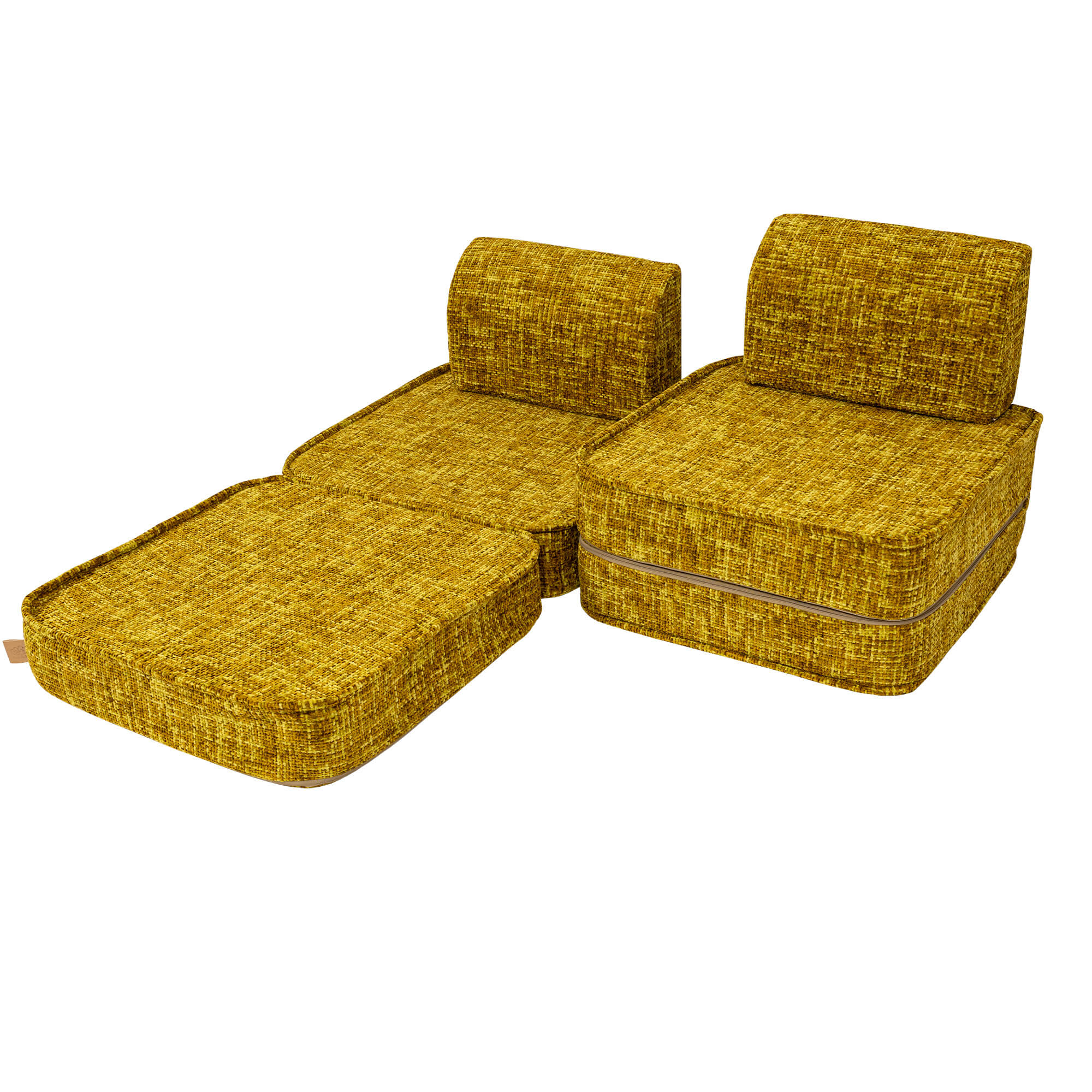 Meowbaby Tangle Pocket Sofa Basic Honey Mustard