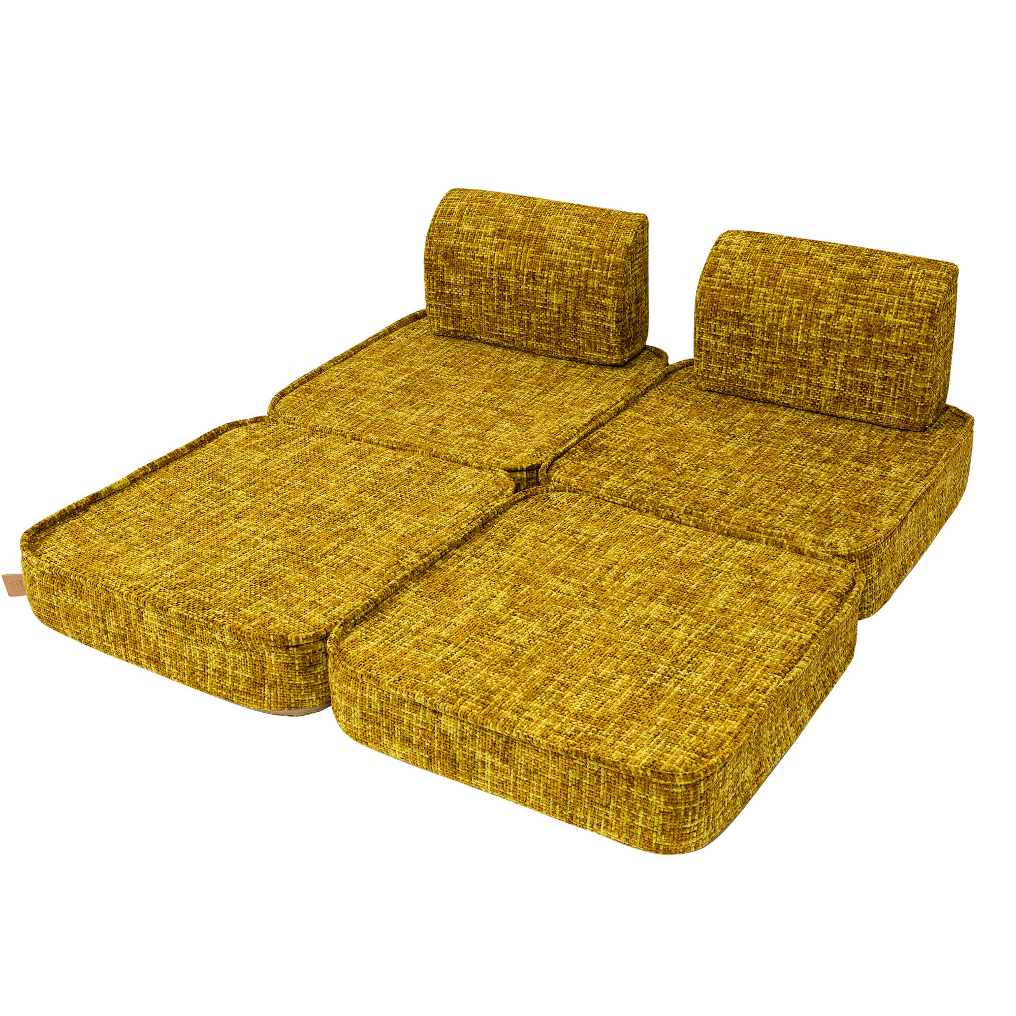 Meowbaby Tangle Pocket Sofa Basic Honey Mustard