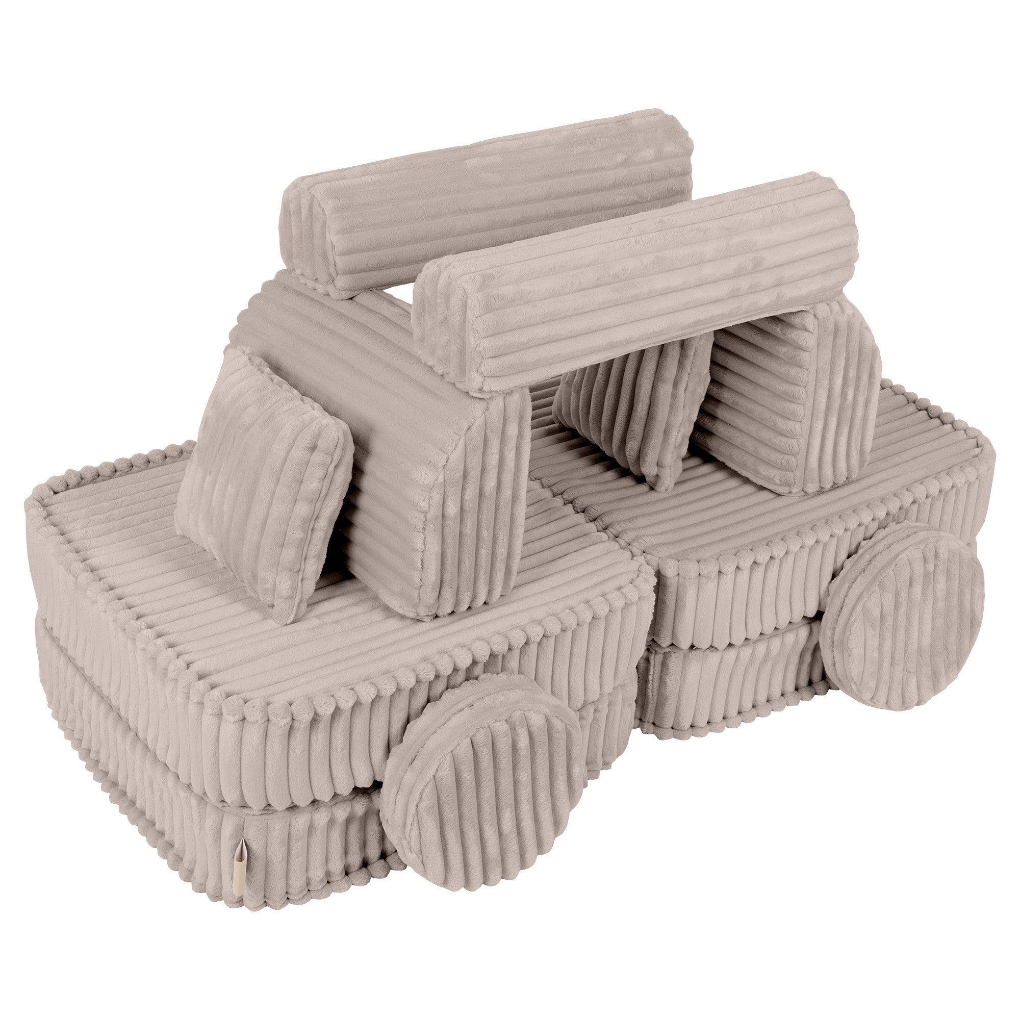 Meowbaby Churros Pocket Sofa Plus Pebble Beige