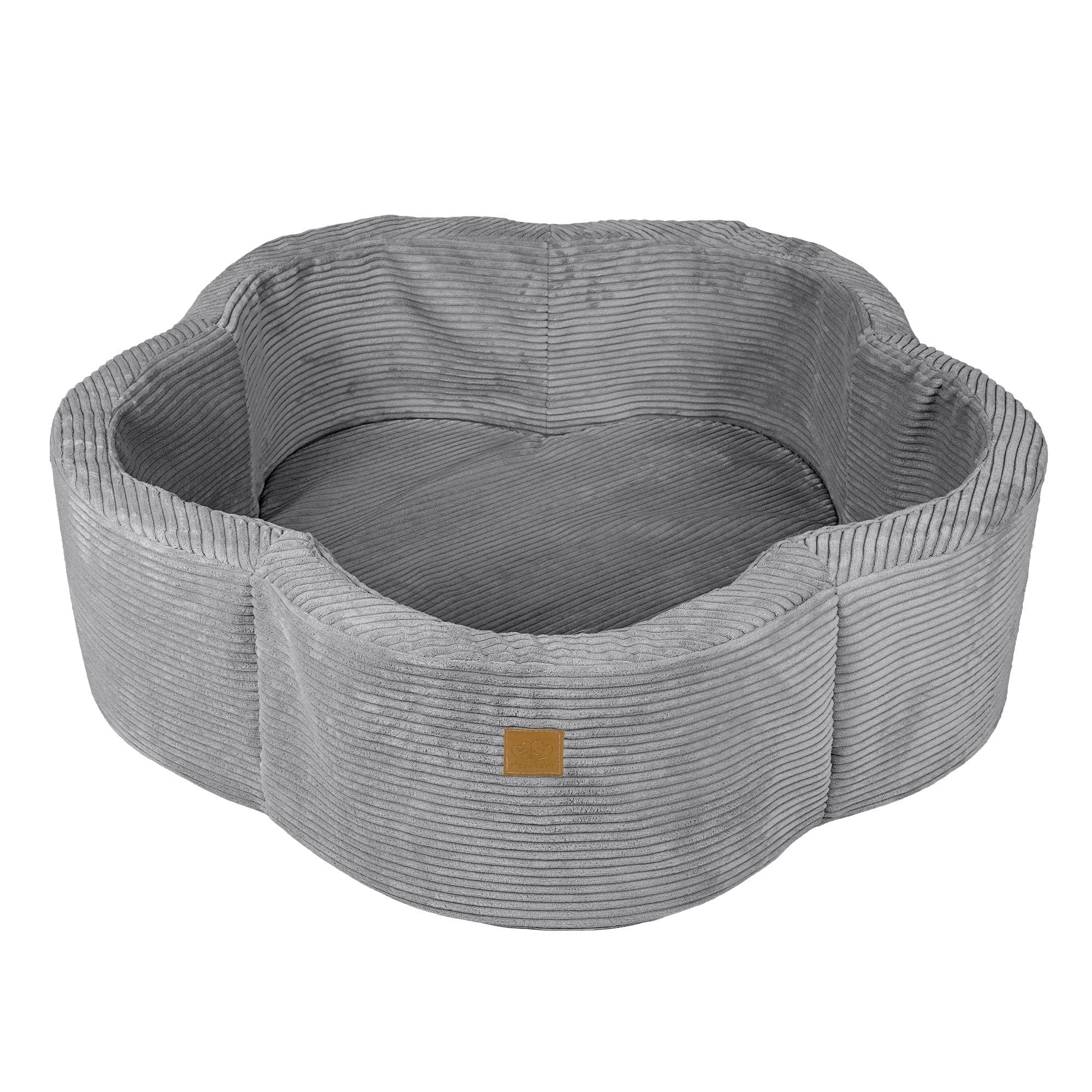 Meowbaby Aesthetic Grey Flower – Ball Pit for Children | Optional Balls 