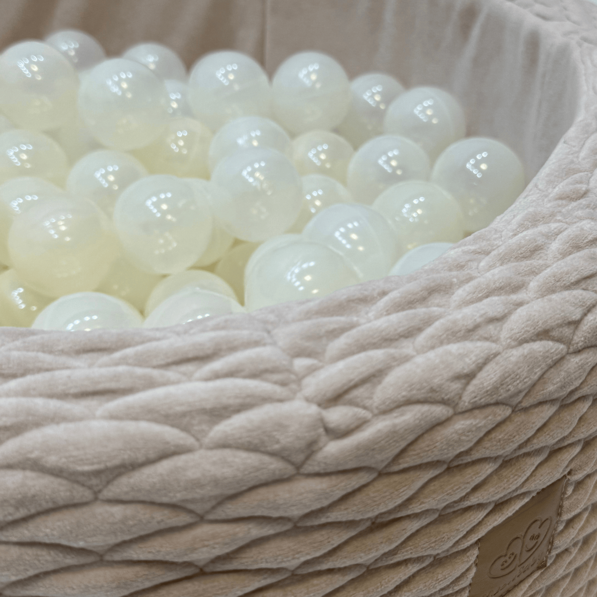 Meowbaby Ball Pit for Child | Balls to Choose | Silver Cloud | Dune
