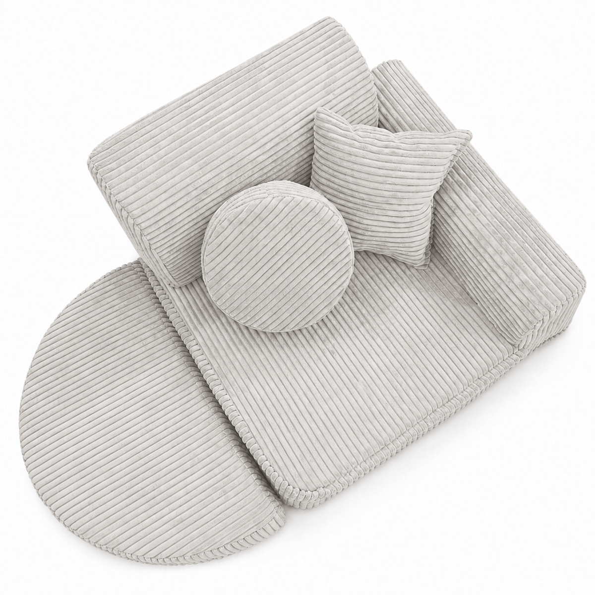Meowbaby Fotel Modułowy dla Dziecka – 6 Elementów | Aesthetic | 60cm