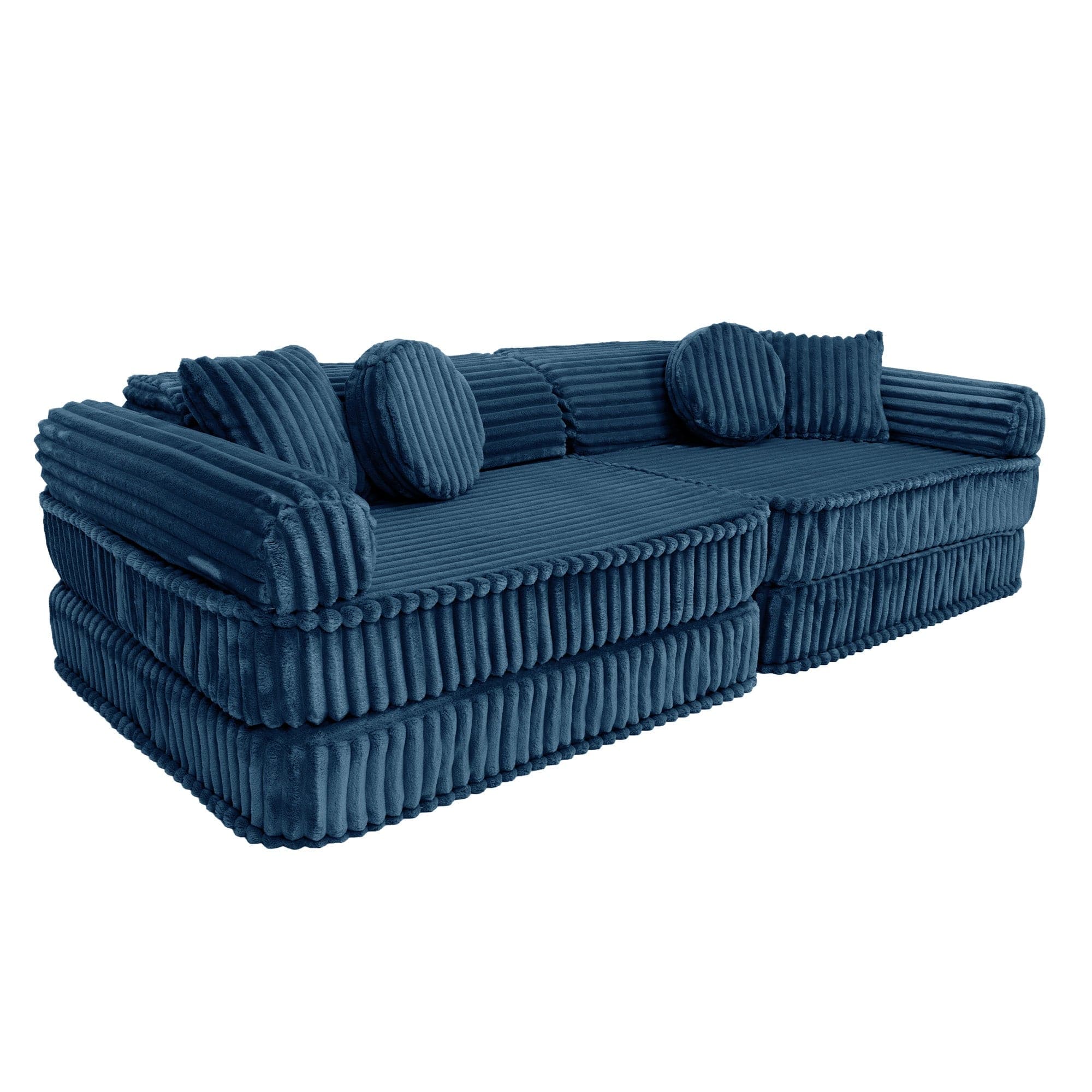 Meowbaby Kids Play Sofa - Modular Play Couch | 10 Pieces | Churros