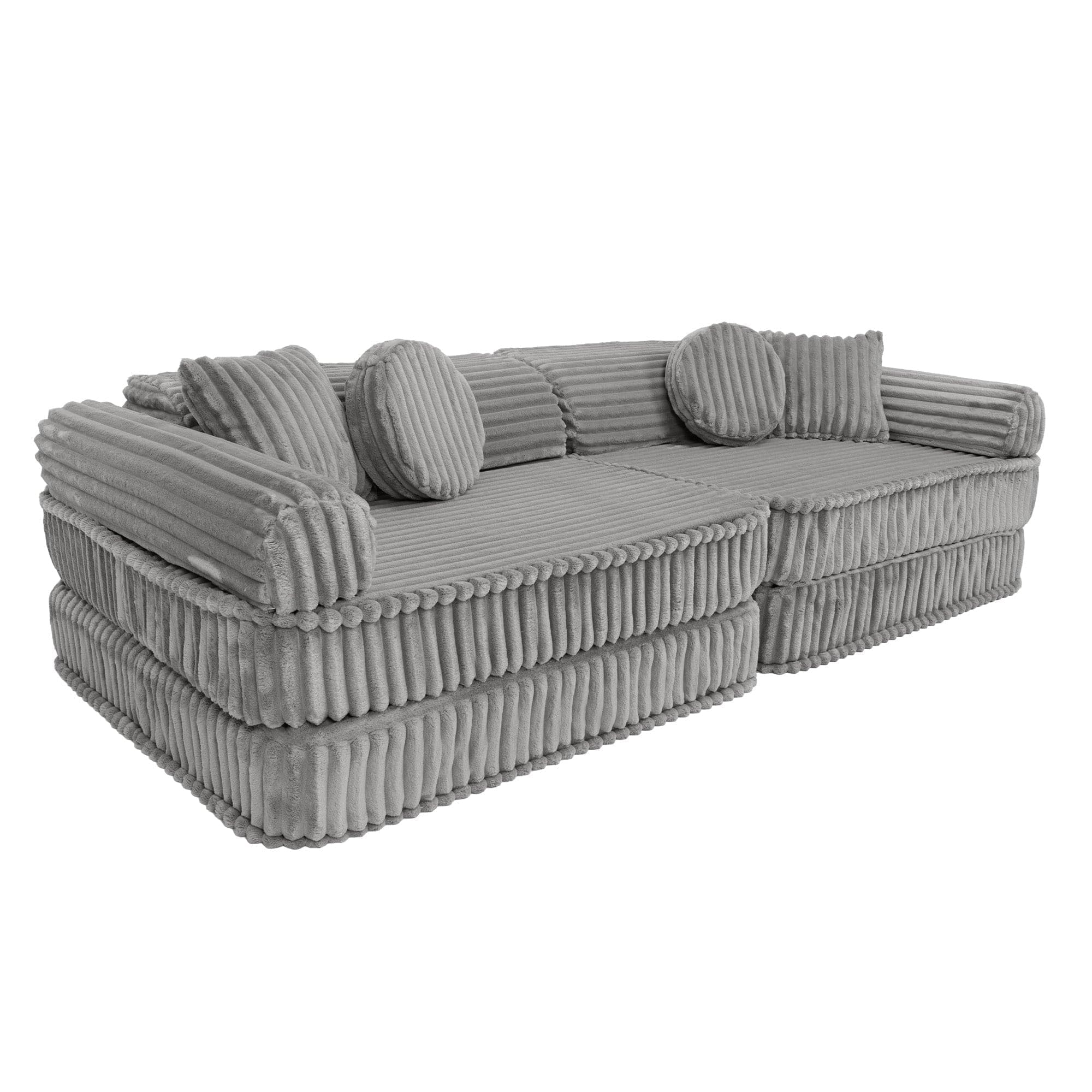 Meowbaby Kids Play Sofa - Modular Play Couch | 10 Pieces | Churros