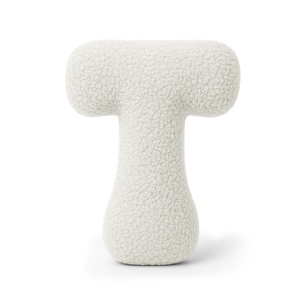 Meowbaby Alphabet Letter Pillow Off White | Bearly