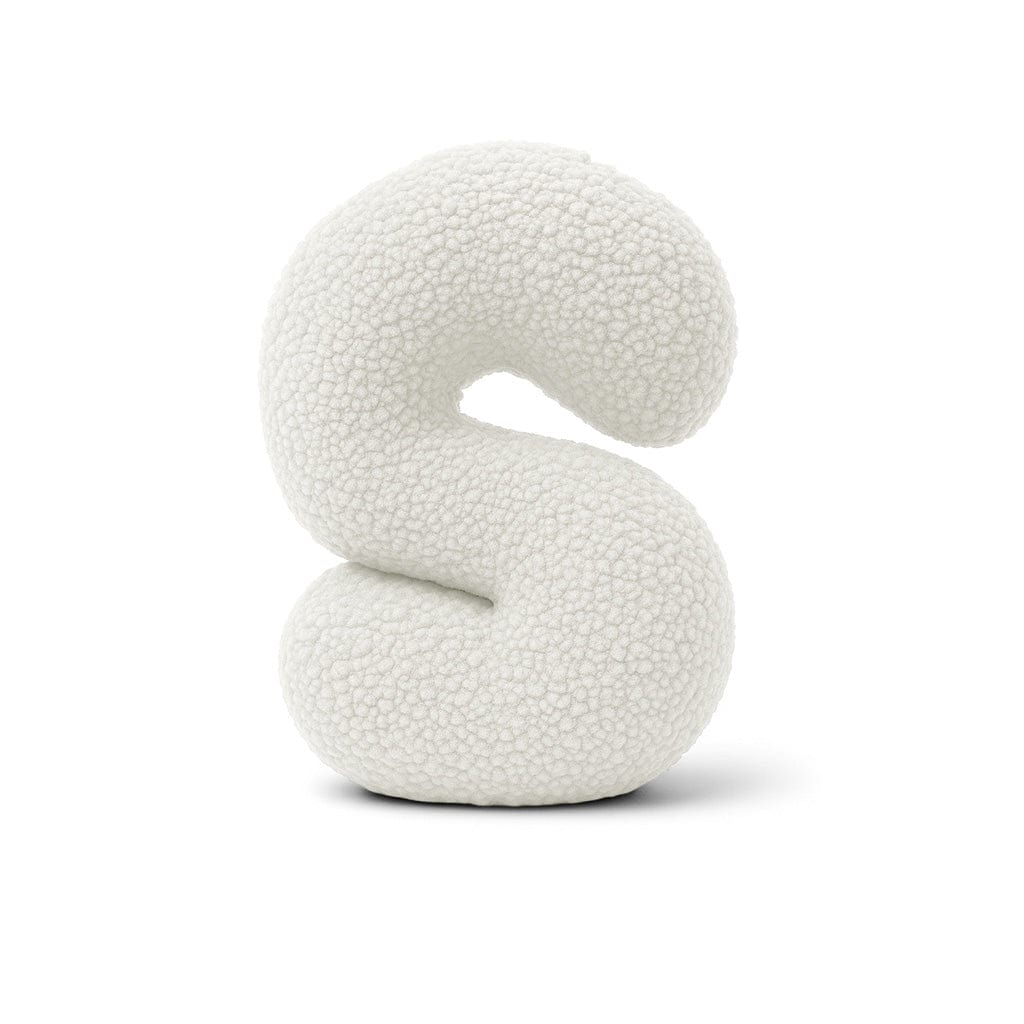 Meowbaby Alphabet Letter Pillow Off White | Bearly