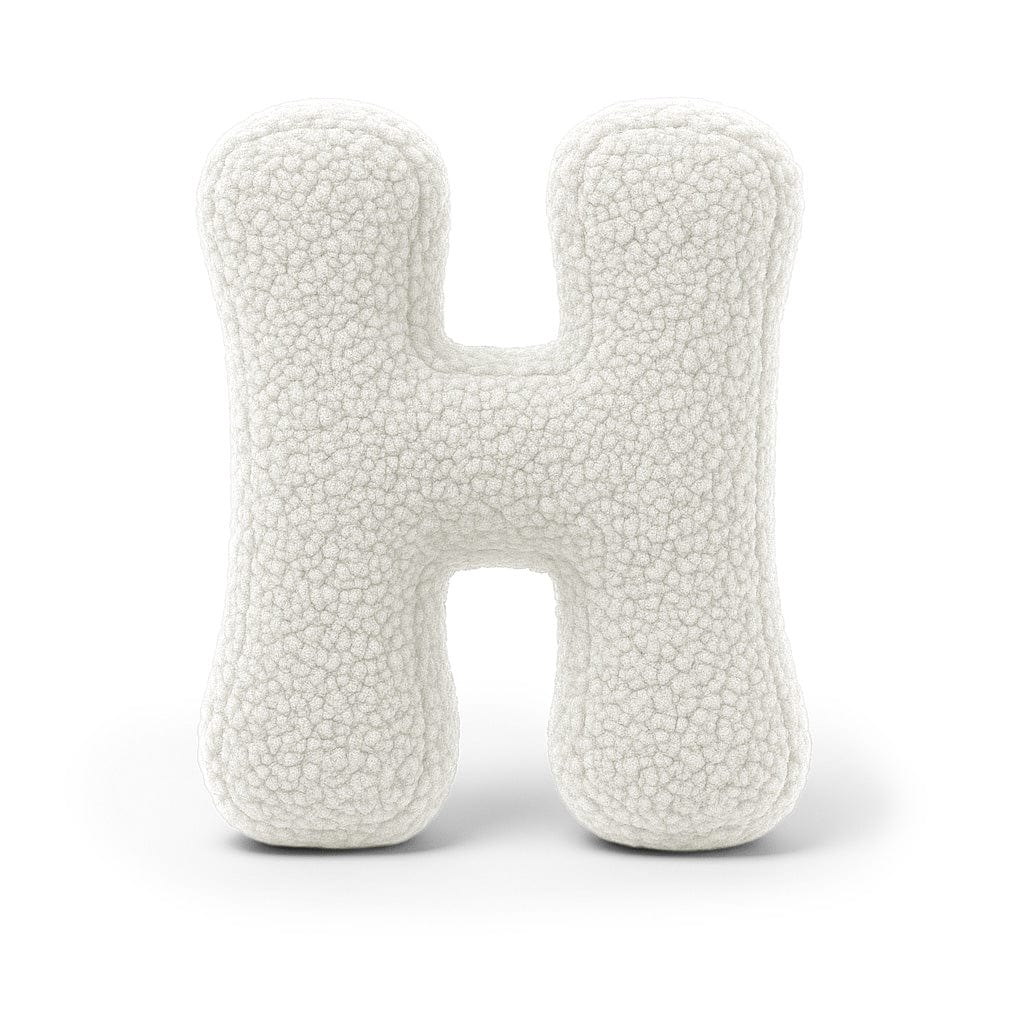 Meowbaby Alphabet Letter Pillow Off White | Bearly