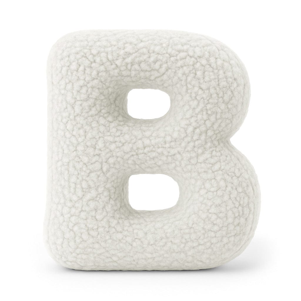 Meowbaby Alphabet Letter Pillow Off White | Bearly