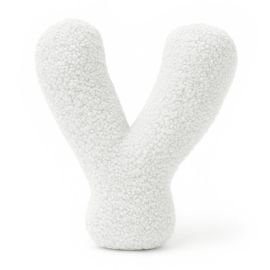 Meowbaby Alphabet Letter Pillow Off White | Bearly