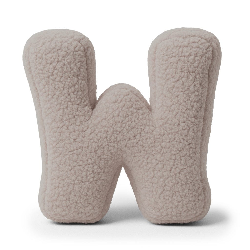 Meowbaby Alphabet Letter Pillow Light Gray | Bearly