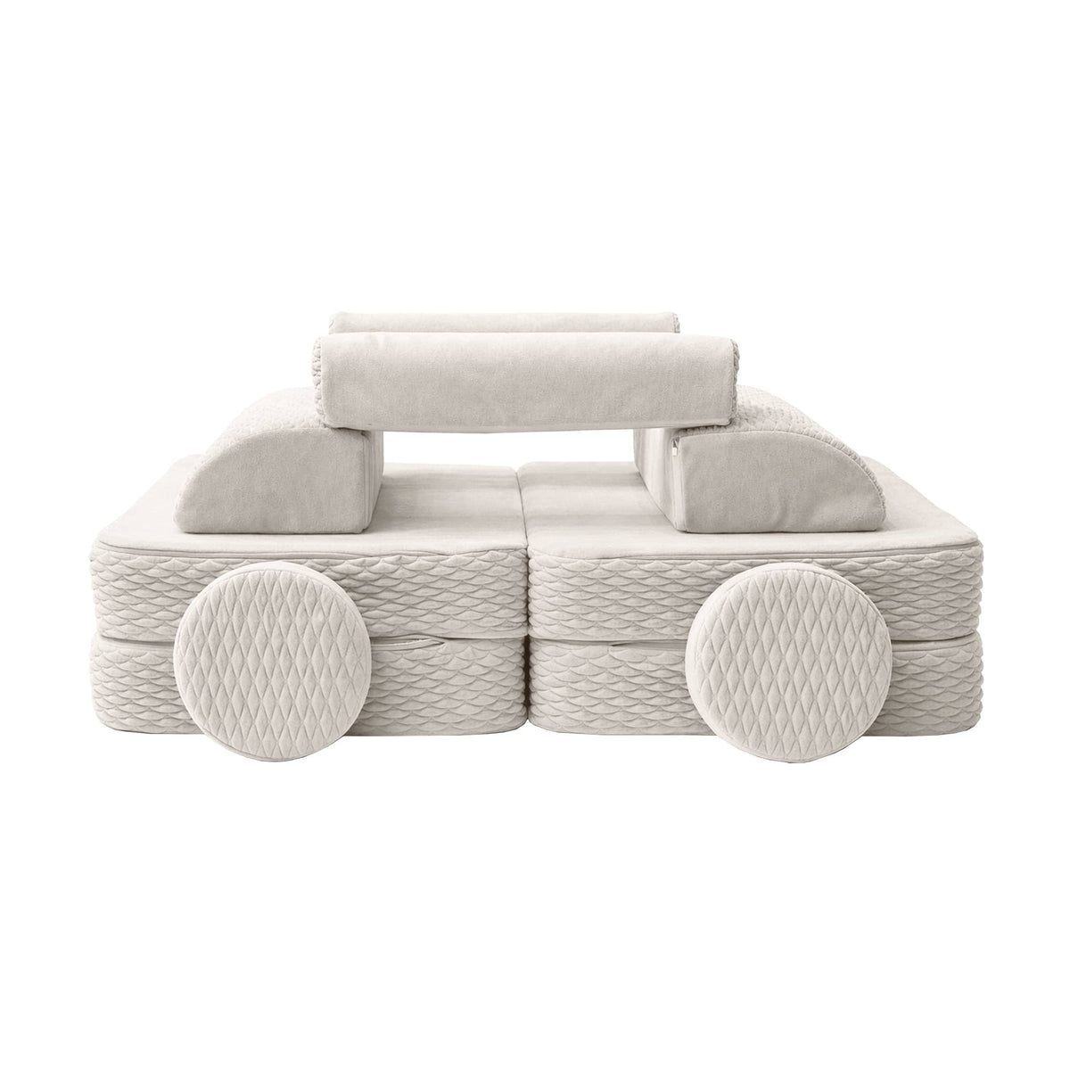 Meowbaby Sofa Modułowa dla Dziecka Plus – 6 Elementów | Dune
