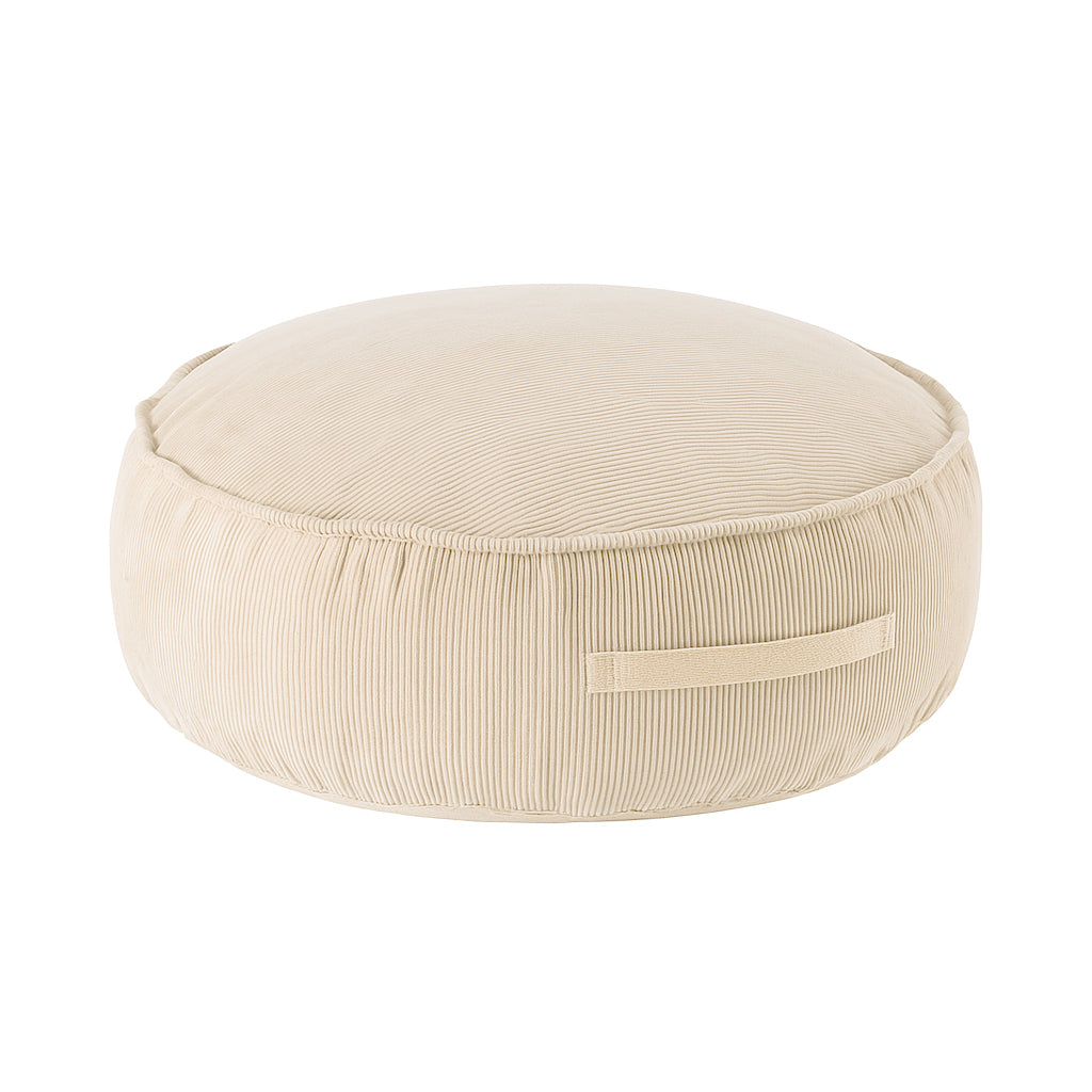 Παιδικό Πουφ - Στρογγυλό - Λεπτή Ρίγα Κοτλέ 