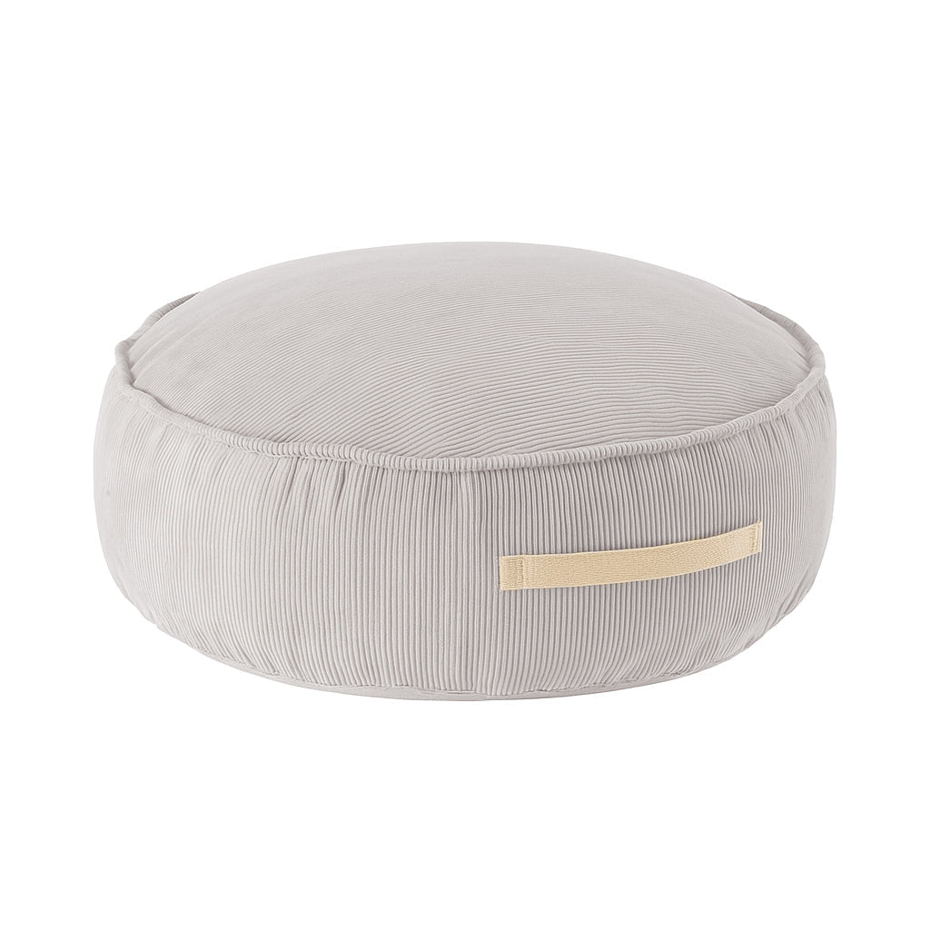 Παιδικό Πουφ - Στρογγυλό - Λεπτή Ρίγα Κοτλέ 
